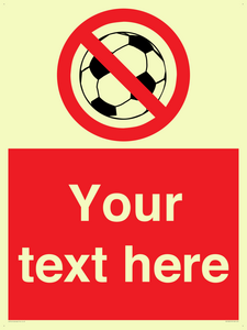 Custom No Ball Games Sign